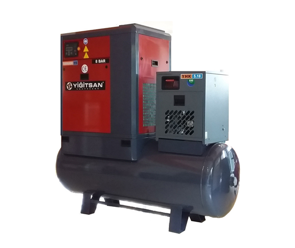 TORNADO-15 (2.el) DEPO ÜZERİ VİDALI KOMPRESÖR SET